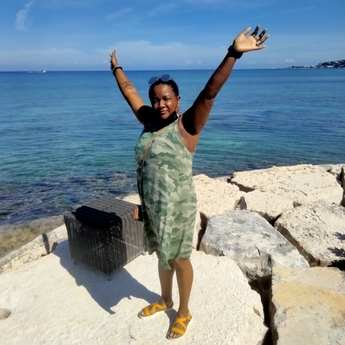 elaine enjoying the outdoors